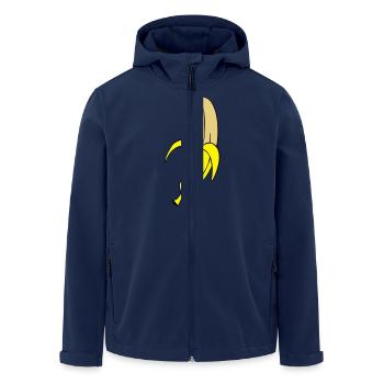 banana - Recycelte Männer Softshell-Jacke von Stanley/Stella - Navy - Vorne - AI Model Male 185 light (185cm)