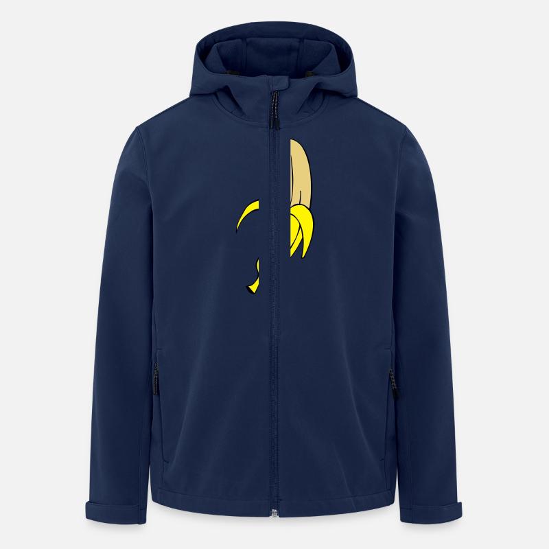 banana - Recycelte Männer Softshell-Jacke von Stanley/Stella - Navy