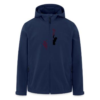Klettern - Michael - Recycelte Männer Softshell-Jacke von Stanley/Stella - Navy - Vorne - AI Model Male 185 light (185cm)