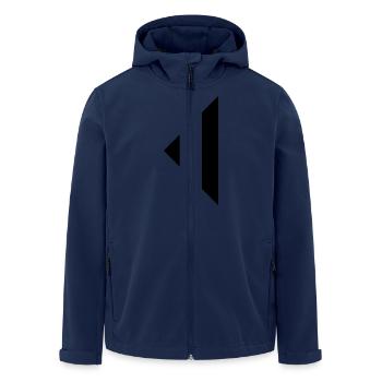 Dreieck - Recycelte Männer Softshell-Jacke von Stanley/Stella - Navy - Vorne - AI Model Male 185 light (185cm)