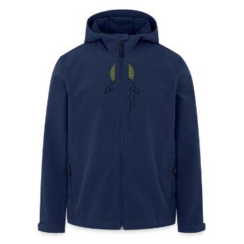 Jesus - God - Christ - Bible Believer Catholic - Men’s Recycled Softshell Jacket by Stanley/Stella - navy - Front - AI Model Male 185 light (185cm)