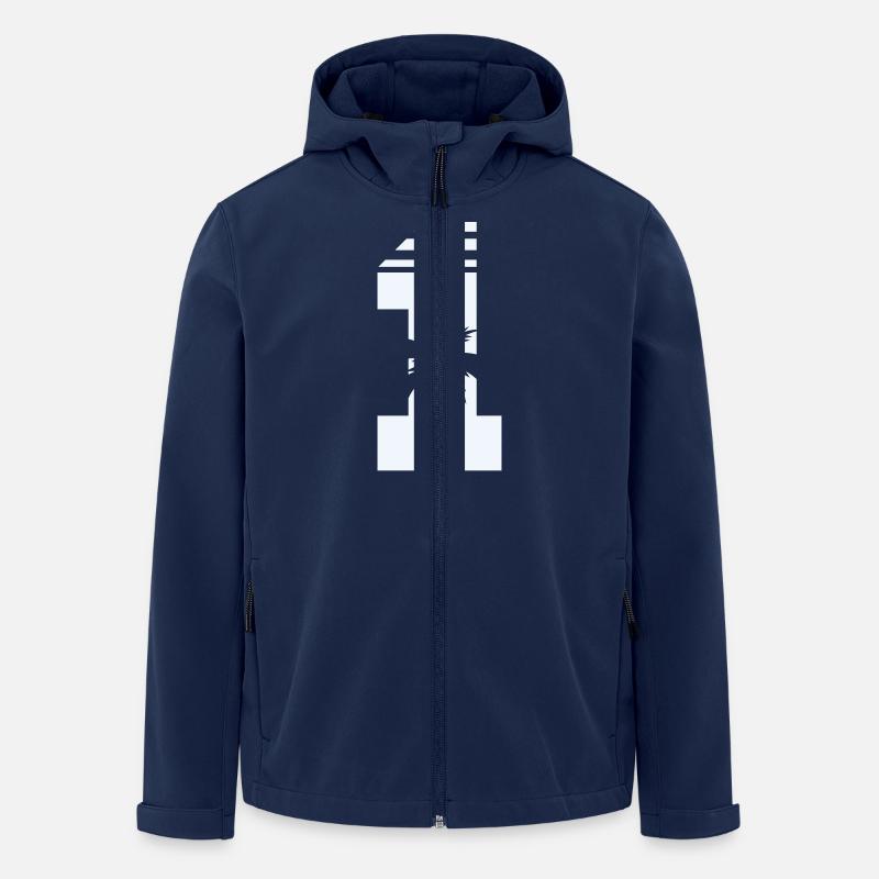 1 Plame - Recycelte Männer Softshell-Jacke von Stanley/Stella - Navy