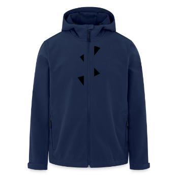 éclair - Veste softshell homme en polyester recyclé Stanley/Stella - marine - Devant - AI Model Male 185 light (185cm)