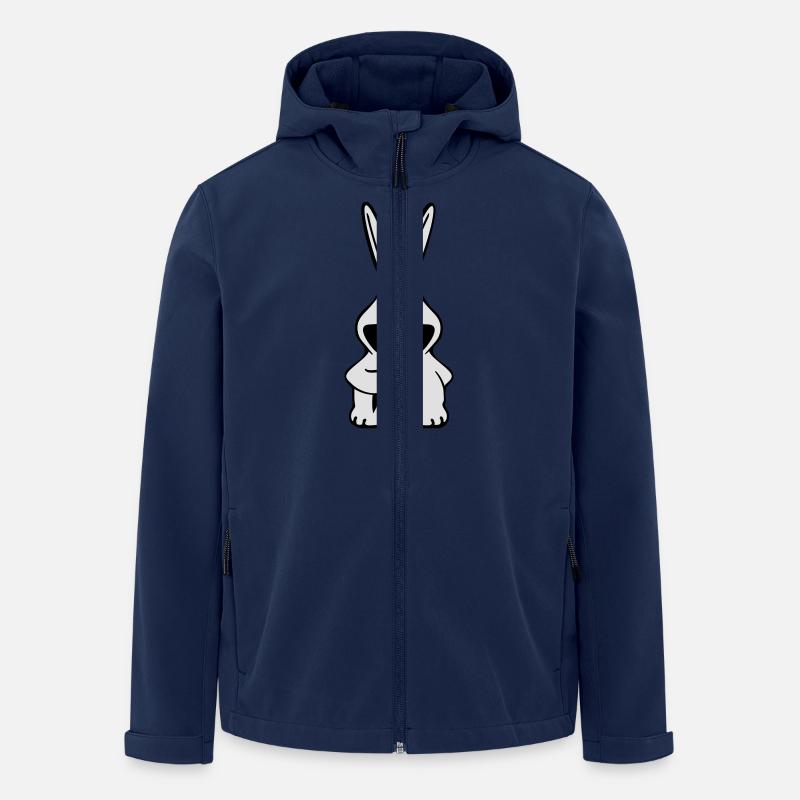 Rabbit - Recycelte Männer Softshell-Jacke von Stanley/Stella - Navy