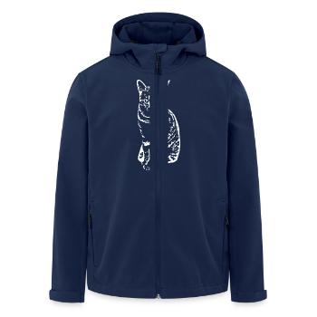 Chat Chaton Chat Chemise Cadeau - Veste softshell homme en polyester recyclé Stanley/Stella - marine - Devant - AI Model Male 185 light (185cm)