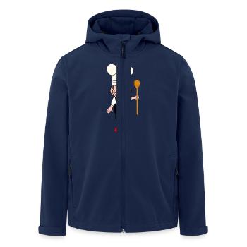 Monkey Kitchen Cooking Hosts Monkey Chefs Chef - Men’s Recycled Softshell Jacket by Stanley/Stella - navy - Front - AI Model Male 185 light (185cm)