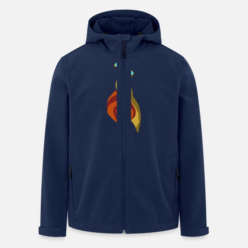 Schnecken-Rouge - Recycelte Männer Softshell-Jacke von Stanley/Stella - Navy