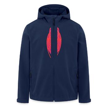 Cigale böhmische Sonne - Recycelte Männer Softshell-Jacke von Stanley/Stella - Navy - Vorne - AI Model Male 185 light (185cm)