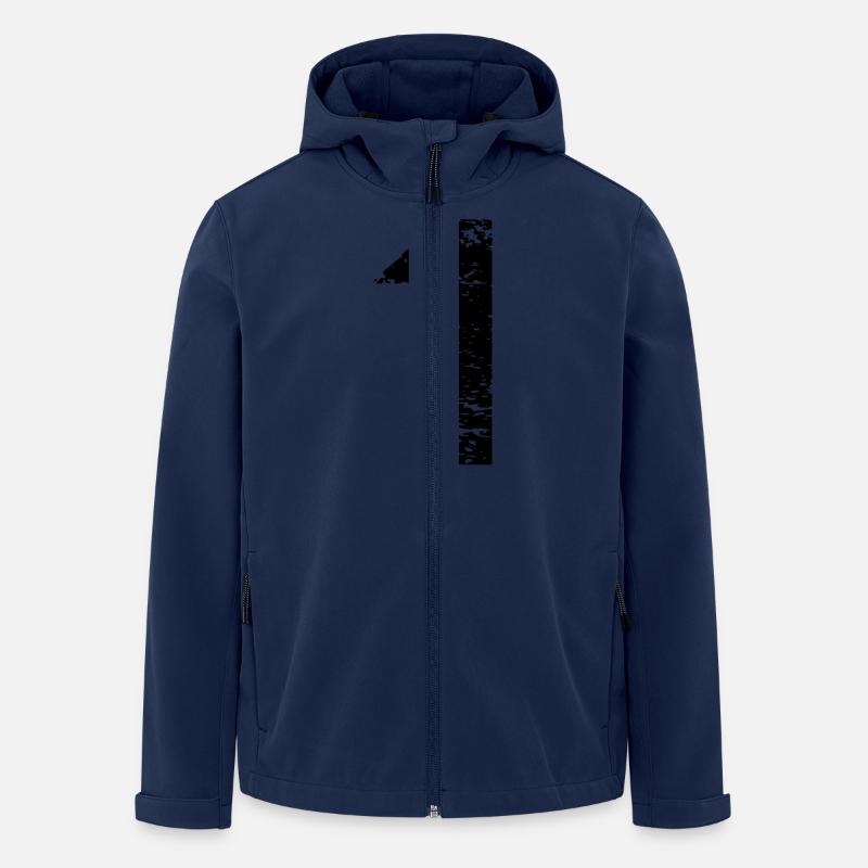 1 Zahl Trikot - Recycelte Männer Softshell-Jacke von Stanley/Stella - Navy