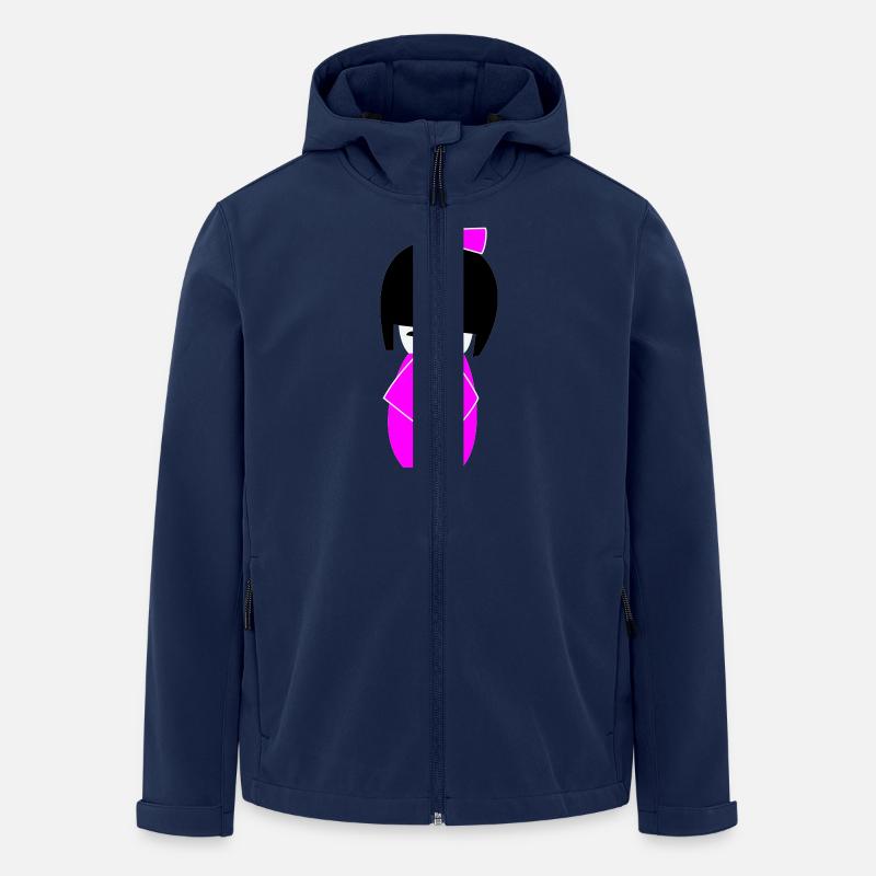 kokeshi - Recycelte Männer Softshell-Jacke von Stanley/Stella - Navy