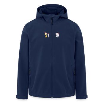 Animaux de Noël - Veste softshell homme en polyester recyclé Stanley/Stella - marine - Devant - AI Model Male 185 light (185cm)