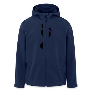 fuß - Recycelte Männer Softshell-Jacke von Stanley/Stella - Navy - Vorne - AI Model Male 185 light (185cm)