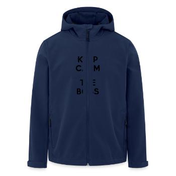 keep calm I'm the boss - Recycelte Männer Softshell-Jacke von Stanley/Stella - Navy - Vorne - AI Model Male 185 light (185cm)