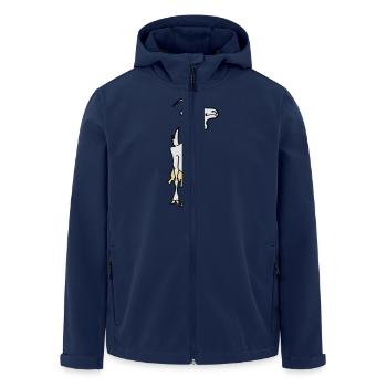 Goat - Men’s Recycled Softshell Jacket by Stanley/Stella - navy - Front - AI Model Male 185 light (185cm)