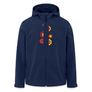 Blume - Recycelte Männer Softshell-Jacke von Stanley/Stella - Navy - Vorne - AI Model Male 185 light (185cm)