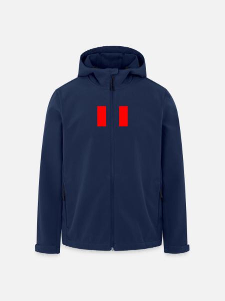 Drapeau Tunisie - Veste softshell homme en polyester recyclé Stanley/Stella - marine