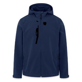 guitar power - Recycelte Männer Softshell-Jacke von Stanley/Stella - Navy - Vorne - AI Model Male 185 light (185cm)