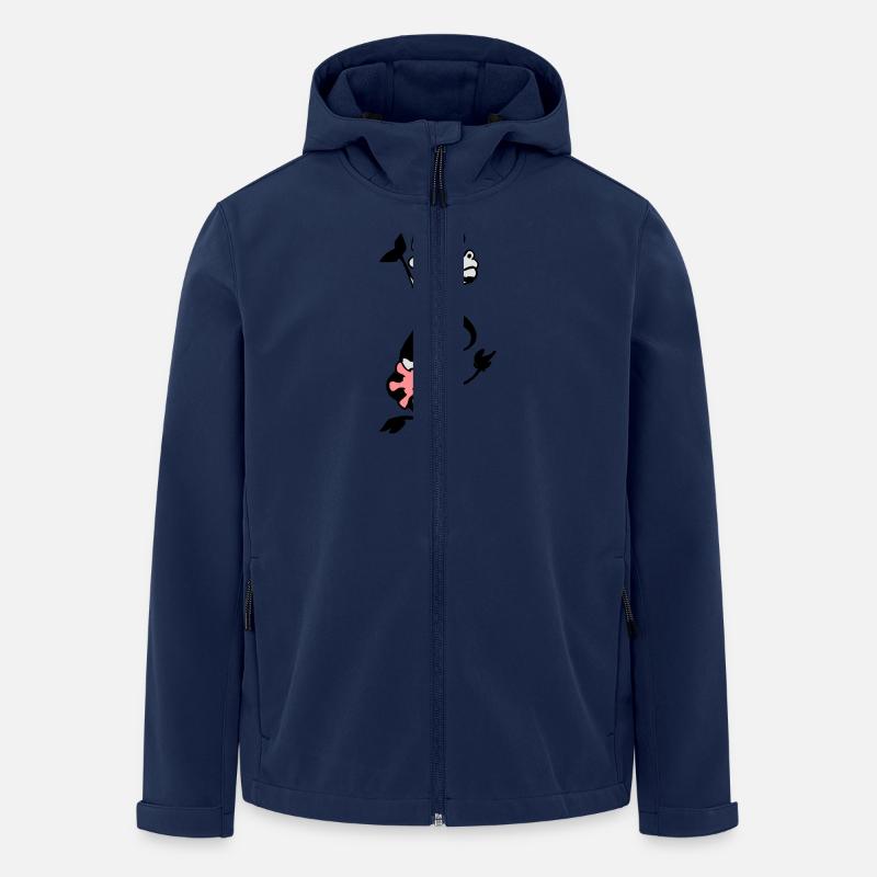 Verrückte Kuh - Recycelte Männer Softshell-Jacke von Stanley/Stella - Navy