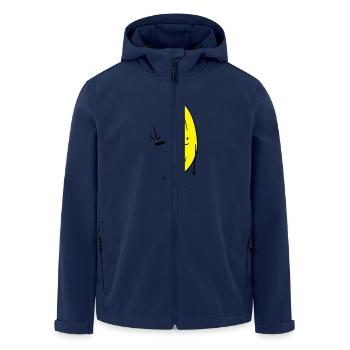 Weed Smoking Banana - Men’s Recycled Softshell Jacket by Stanley/Stella - navy - Front - AI Model Male 185 light (185cm)