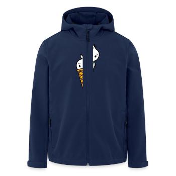 Birds Cream Waffle Cream Scoops Cream Cream Cone - Men’s Recycled Softshell Jacket by Stanley/Stella - navy - Front - AI Model Male 185 light (185cm)