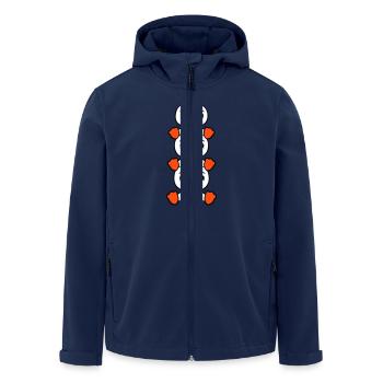 3 Ducks Tower Friends Kids Piggyback Sitting Head - Men’s Recycled Softshell Jacket by Stanley/Stella - navy - Front - AI Model Male 185 light (185cm)