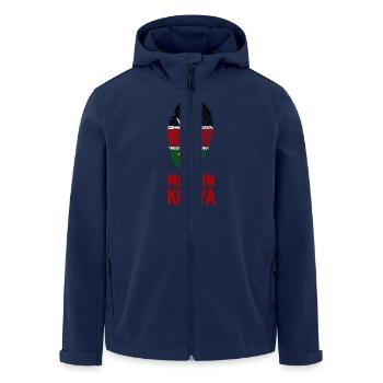 Made In Kenya / Kenya - Veste softshell homme en polyester recyclé Stanley/Stella - marine - Devant - AI Model Male 185 light (185cm)