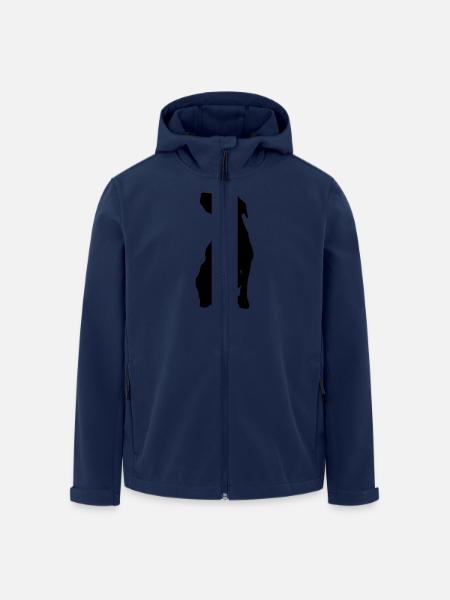 dog - Men’s Recycled Softshell Jacket by Stanley/Stella - navy