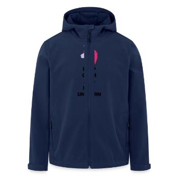 be_a_unicorn_02 - Recycelte Männer Softshell-Jacke von Stanley/Stella - Navy - Vorne - AI Model Male 185 light (185cm)