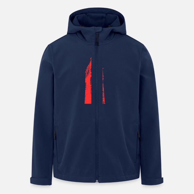 London - Recycelte Männer Softshell-Jacke von Stanley/Stella - Navy