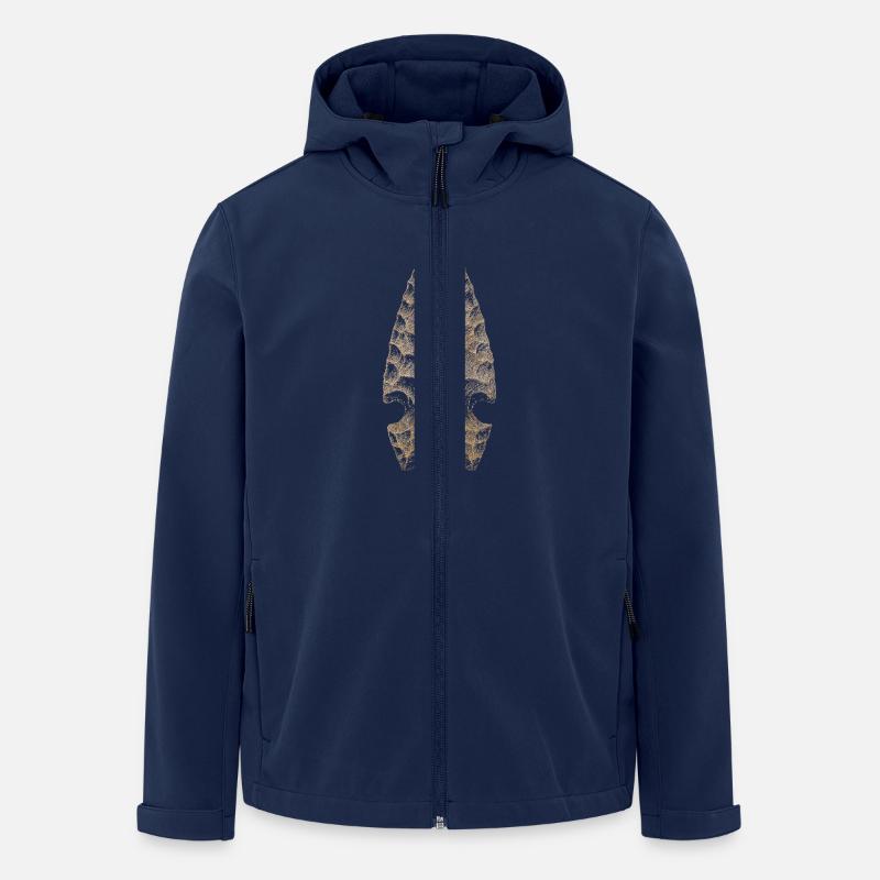 Pfeilspitze - Recycelte Männer Softshell-Jacke von Stanley/Stella - Navy