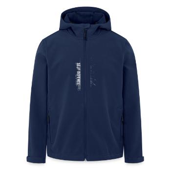 krav maga - Men’s Recycled Softshell Jacket by Stanley/Stella - navy - Front - AI Model Male 185 light (185cm)