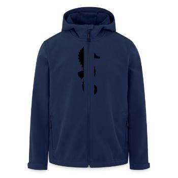 Hippocampes - Veste softshell homme en polyester recyclé Stanley/Stella - marine - Devant - AI Model Male 185 light (185cm)
