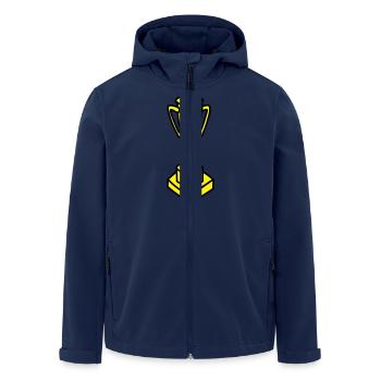 Trophy - Men’s Recycled Softshell Jacket by Stanley/Stella - navy - Front - AI Model Male 185 light (185cm)