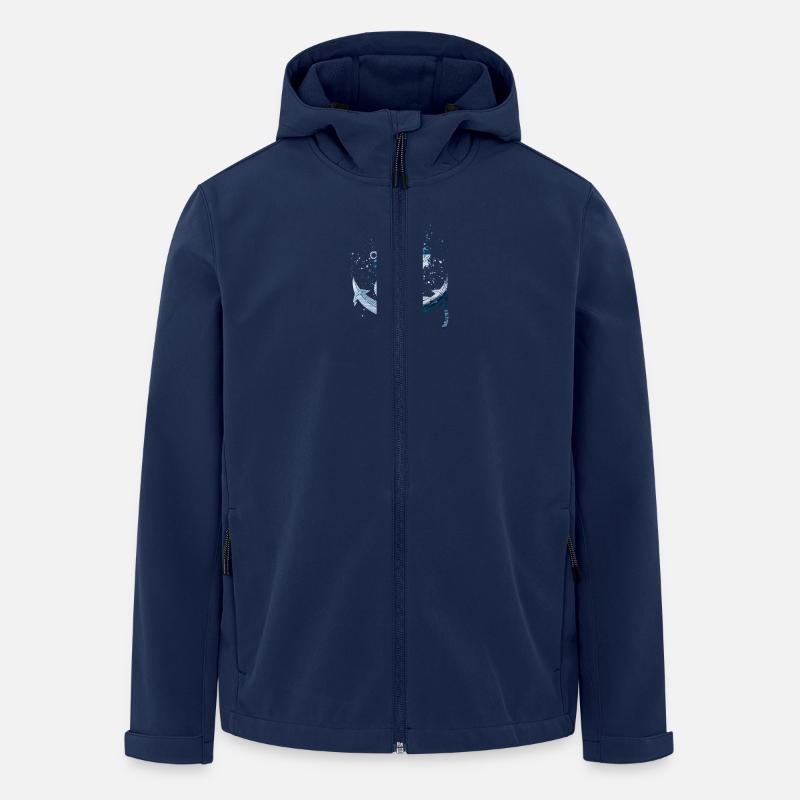 Anker - Recycelte Männer Softshell-Jacke von Stanley/Stella - Navy