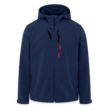 scratch_bloody - Recycelte Männer Softshell-Jacke von Stanley/Stella - Navy - Vorne - AI Model Male 185 light (185cm)