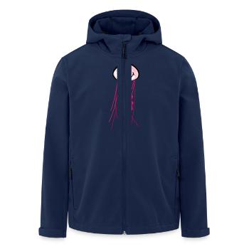 Smiley Jellyfish - Recycelte Männer Softshell-Jacke von Stanley/Stella - Navy - Vorne - AI Model Male 185 light (185cm)