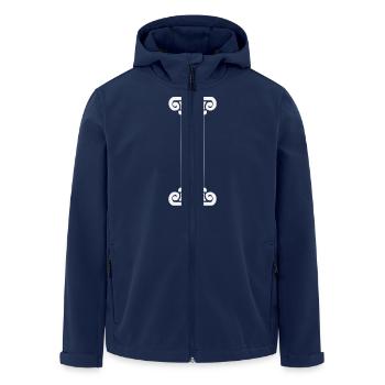 colonne - Veste softshell homme en polyester recyclé Stanley/Stella - marine - Devant - AI Model Male 185 light (185cm)