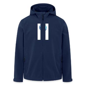Phénix du renouveau - Veste softshell homme en polyester recyclé Stanley/Stella - marine - Devant - AI Model Male 185 light (185cm)