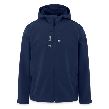 rose of death pencil drawing - Recycelte Männer Softshell-Jacke von Stanley/Stella - Navy - Vorne - AI Model Male 185 light (185cm)