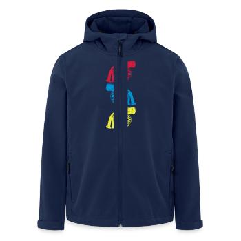 Turbo 3 er - Veste softshell homme en polyester recyclé Stanley/Stella - marine - Devant - AI Model Male 185 light (185cm)