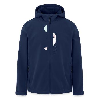 Hase - Recycelte Männer Softshell-Jacke von Stanley/Stella - Navy - Vorne - AI Model Male 185 light (185cm)