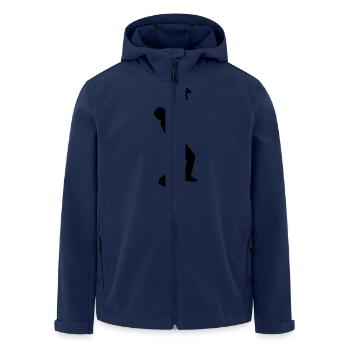 Trompete - Recycelte Männer Softshell-Jacke von Stanley/Stella - Navy - Vorne - AI Model Male 185 light (185cm)
