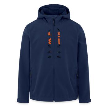 apres ski team beer - Recycelte Männer Softshell-Jacke von Stanley/Stella - Navy - Vorne - AI Model Male 185 light (185cm)