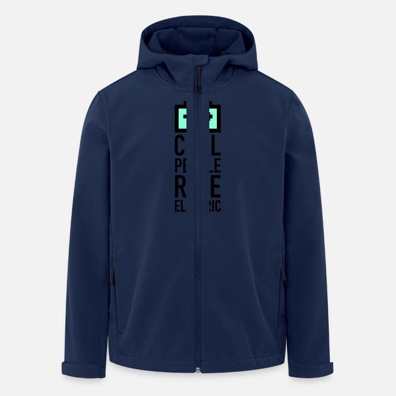 batery_2f - Recycelte Männer Softshell-Jacke von Stanley/Stella - Navy