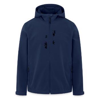 chinese dragon tribal - Recycelte Männer Softshell-Jacke von Stanley/Stella - Navy - Vorne - AI Model Male 185 light (185cm)