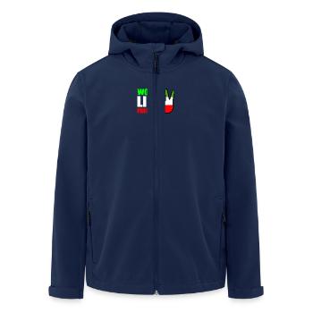 Women life freedom - Men’s Recycled Softshell Jacket by Stanley/Stella - navy - Front - AI Model Male 185 light (185cm)