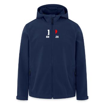 I love shemales - Men’s Recycled Softshell Jacket by Stanley/Stella - navy - Front - AI Model Male 185 light (185cm)