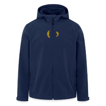 60 YEARS. 60TH ANNIVERSARY. BIRTHDAY 60 YEARS. 60 - Men’s Recycled Softshell Jacket by Stanley/Stella - navy - Front - AI Model Male 185 light (185cm)