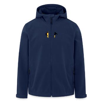 Karate Chicken - Men’s Recycled Softshell Jacket by Stanley/Stella - navy - Front - AI Model Male 185 light (185cm)