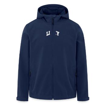 St. Patrick’s Day Gift Shamrock Men, Women, Kids - Men’s Recycled Softshell Jacket by Stanley/Stella - navy - Front - AI Model Male 185 light (185cm)